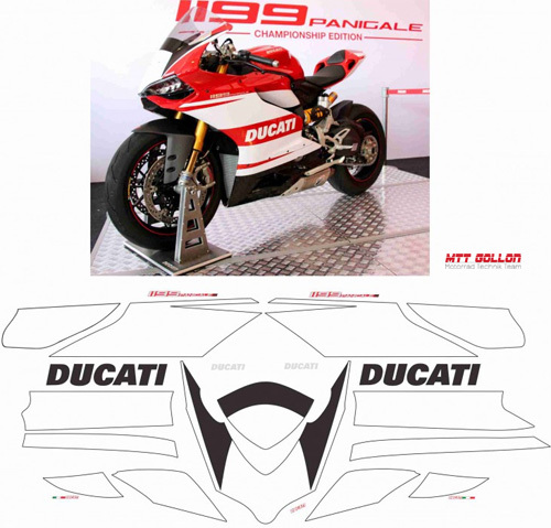 Aufkleber Kit "Championship Edition" Ducati Panigale 1199