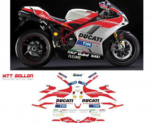 Aufkleber Kit Replica Moto GP 2016 Ducati 848 1098 1198