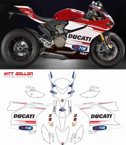 Aufkleber Kit Moto GP Replica Ducati 899 1199