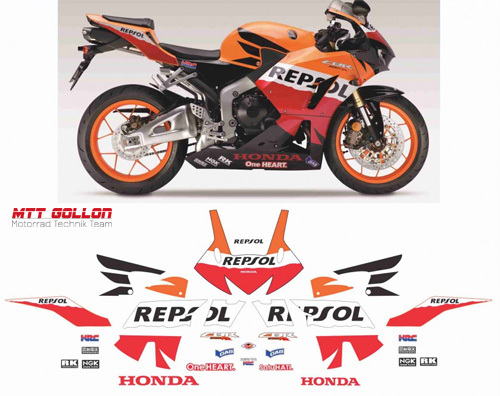 Aufkleber Kit "Repsol" Honda CBR 600 RR 2013-2016
