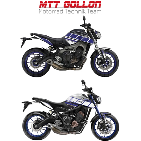 Aufkleber Kit "Race blue Race" Yamaha MT09 / FZ09 2013-2016