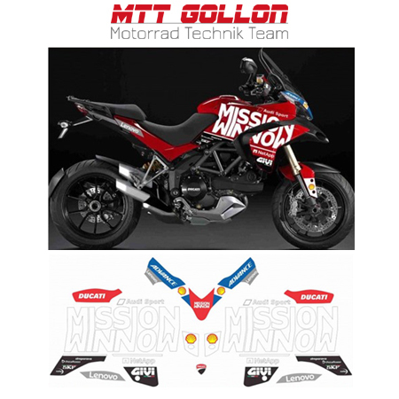 Aufkleber Kit "Moto GP 2019 Tribute Replica" Ducati Multistrada 1200 2013-2014