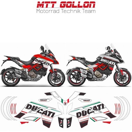 Aufkleber Kit "Tribute" Ducati Multistrada 1200 2015-2017