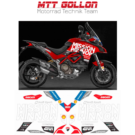 Aufkleber Kit "Moto GP 2019 Tribute Replica" Ducati Multistrada 1200 2015-2017