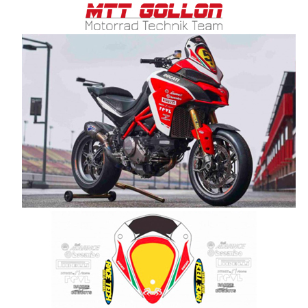 Aufkleber Kit "Pikes Peak 2018 Team Spider, Grips" Ducati Multistrada 1260